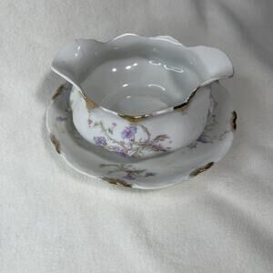 Antique Gravy Boat Apple Blossom WARWICK